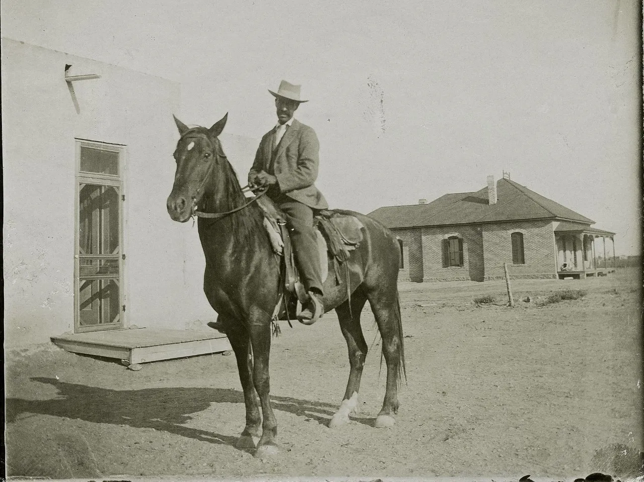 Fabian Garcia on horseback
